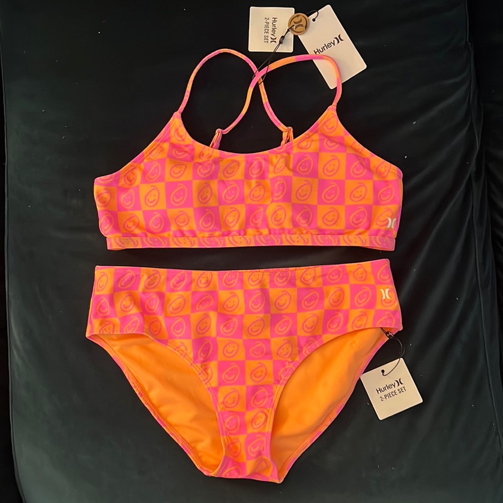 HURLEY bikini swimsuit. Girl’s size 16. New with tags.